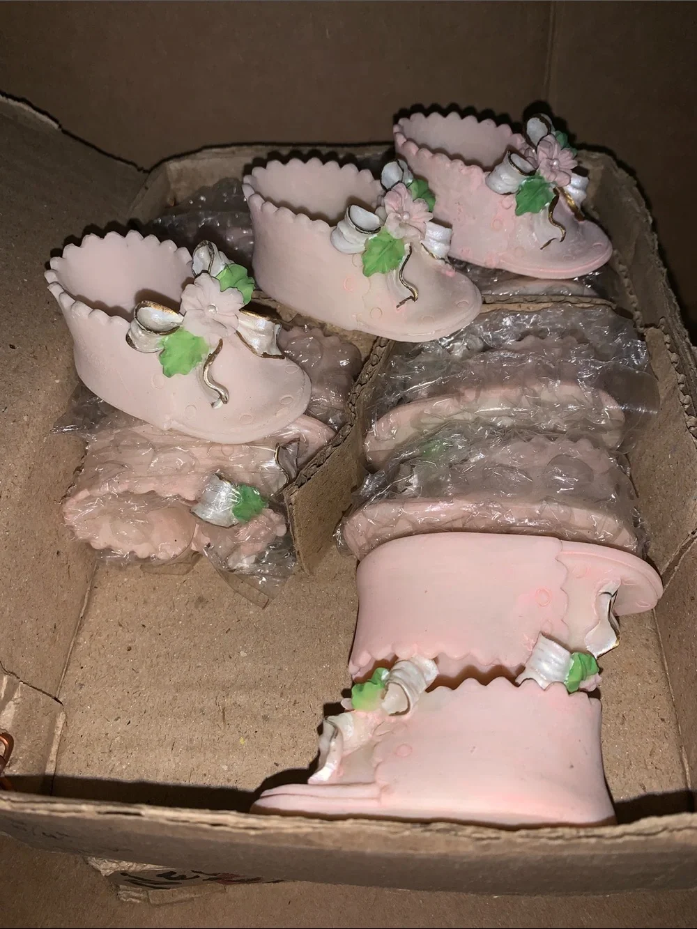 24 Pink Baby Shoe Favor Baby Shower